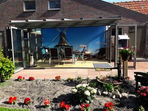 Terrassenueberdachung mit Faltanlage