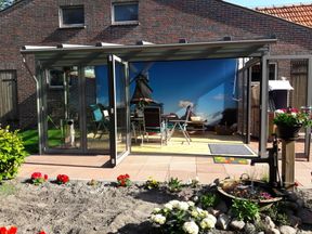 Terrassenueberdachung mit Faltanlage