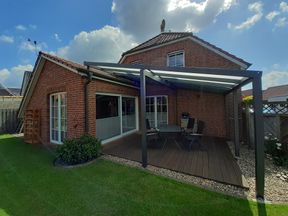 Terrassenueberdachung Aufdachmontage