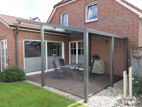 Terrassenueberdachung Aufdachmontage